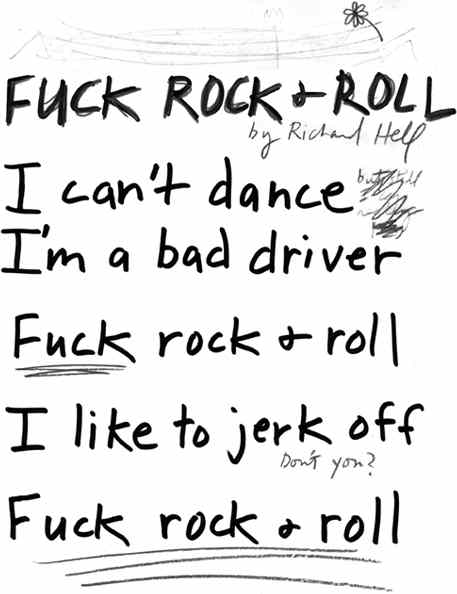 R. Hell FUCK RNR lyrics image for t-shirt