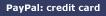 Make payments with PayPal - it's fast, free and secure!