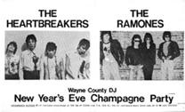 poster: Heartbreakers/Ramones New Year's '76